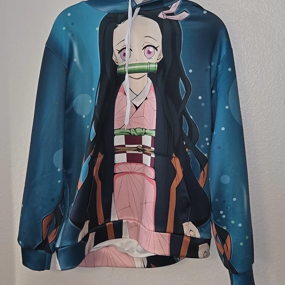 Demon Slayer Nezuko Anime Hoodies 3D Casual Pullover Sweatshirts youth XL - Picture 4 of 6